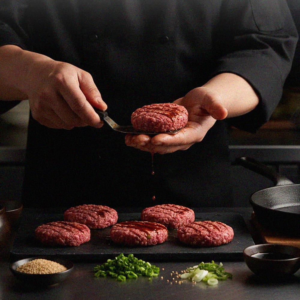 [밋앤밀] 함안 한우대통령 한우떡갈비 스테이크 120g 15개 (선물포장)